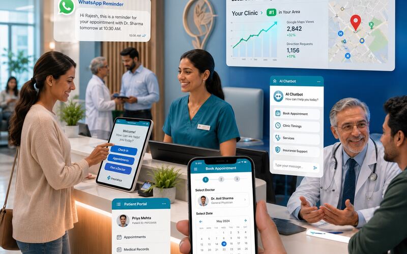 MediCare Clinic project — healthcare website and patient acquisition system