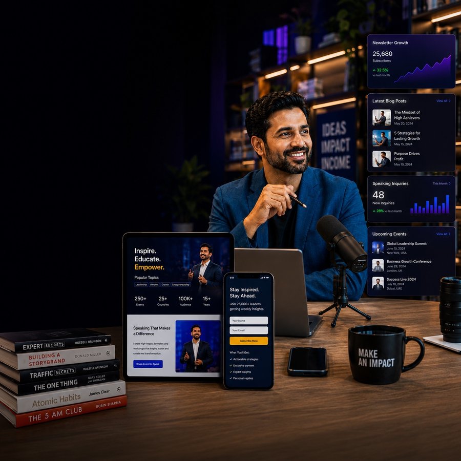 Personal brand professional photo — representing speaker and thought leader website